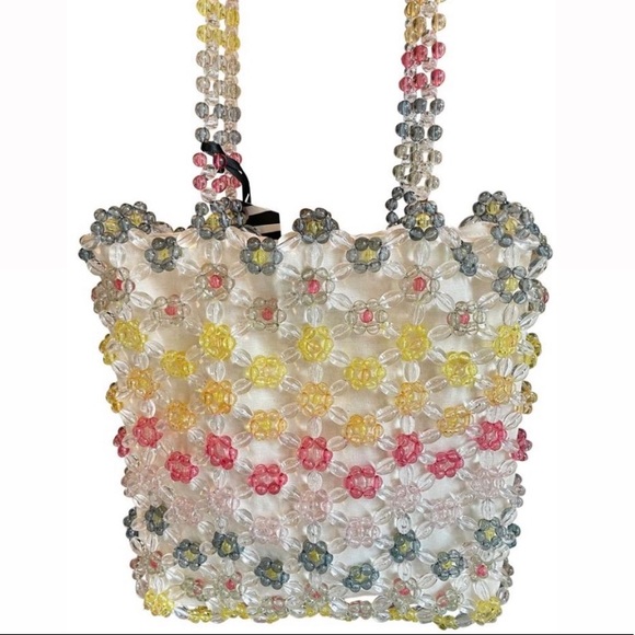Cynthia Rowley Handbags - Cynthia Rowely Beaded Rainbow Floral Tote